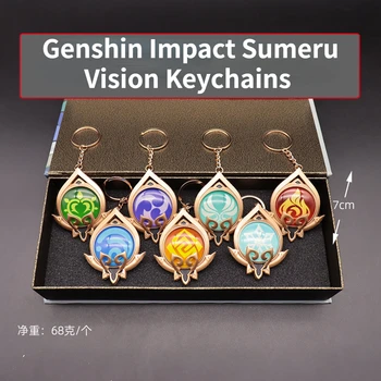 Genshin Impact Sumeru Vision Privjesci za Ključeve Xiao Kazuha Cosplay Genshin Tighnari Nahida Udjela Alhaitham Teyvat Elements Privjesak za Ključeve