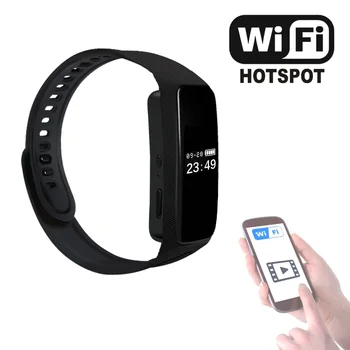 Fitness narukvica s kamerom 1080p Full HD Smart Wristband sa WiFi video možete gledati u programu za telefon na udaljenosti do 20 metara.
