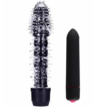 Seks-igračke za Žene spike Dildo Vibrator ženski vaginalni Stimulator klitorisa 10 Brzina Metak Masturbator igračke za odrasle 18