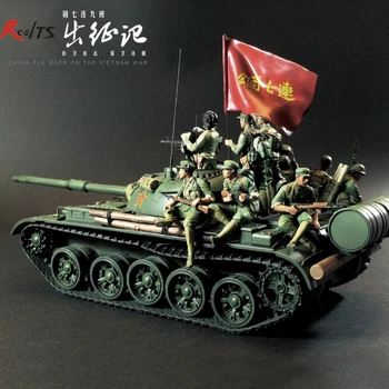 Vojnici iz tar. RealTS 1/35 kineski posada tenka T-59 borio u Vijetnamskom ratu protunapad samoobrane 9 figure