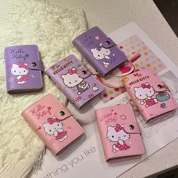 Posebne Ponude Hello Kitty Kawaii Sanrios Crtani Anime Novčanik Za Kovanice Slatka Djevojka Malo Svježe Kratkom Novčanik Na Munje Blagdanski Darovi