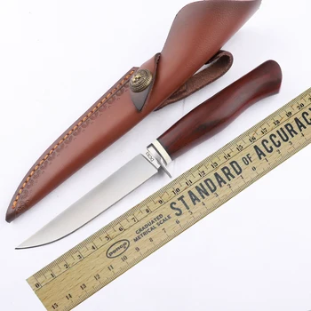 Nož s fiksnom oštricom noža DC53, drvena ručka, lovački kamp, taktika preživljavanja, direktni nož, ulica alati