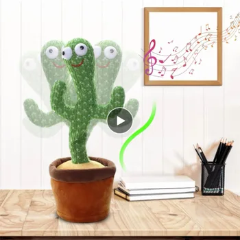 Kaktus Дансант Pliš Igračku Pjevanje 60 Engleskih Pjesama Su E-Shake Mekani Plišani Lutka Kaktus Igračke Za Djecu Ranog Odgoja I Obrazovanja Igračka