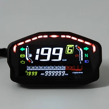 Svestran Motocikl LED LCD Brzinomjer, Digitalni Brojač Svjetla Za 1 2 4 Motora Za BMW Za Honda, Ducati Kawasaki Yamaha