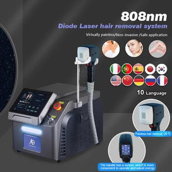 Besplatna dostava 808 nm Diodni Laser za Graviranje Za Uklanjanje Dlaka i Pomlađivanje Kože/Bezbolan 808 nm Uređaj Za Uklanjanje Dlaka