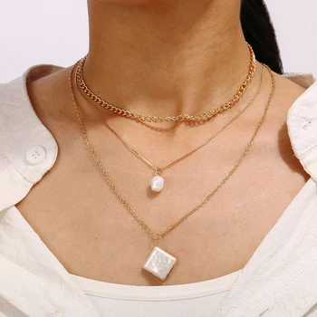 estetski biserna ogrlica višeslojne cjelovite Lanca Nakit Ovjes na Vrat ženske Darove za odjeću i pribor modni ogrlicu 2021