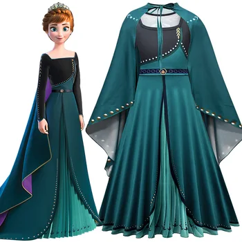 Odijelo Frozen 2 za Djevojčice, Haljina Kraljice Anne, dječji Kostimi za Karneval i Halloween Kostime za Косплея Snježne Kraljice, Elegantan Haljinu Ane