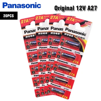 20 komada Panasonic 27A 12 v Alkalna baterija 27AE 27MN A27 GP27A L828 za vrata zvona, auto alarma, walkman, auto daljinsko upravljanje i sl