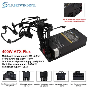 T. F. SKYWINDINTL 1U MINI Flex ATX Napajanje 400 W 600 W Modularni Kabel za napajanje Za ITX Game Desktop Active PFC