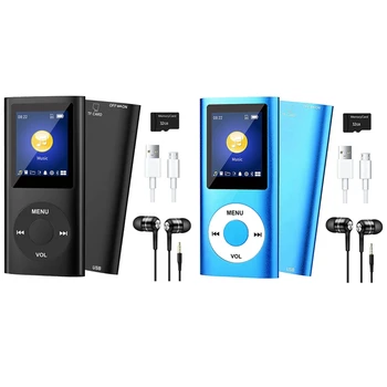 Trgovac MP3 player sa Bluetooth 5.0, Glazbeni player s 32 GB TF kartice, FM, Slušalice, Prijenosni Hi-Fi Music player