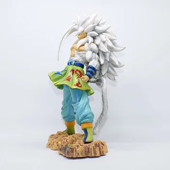 Anime Goku Strip U Boji Figurica Model Super Сайян Pet Bijelih Dragonball Super 4 Veliki Kip Ukras Collectible Igračke