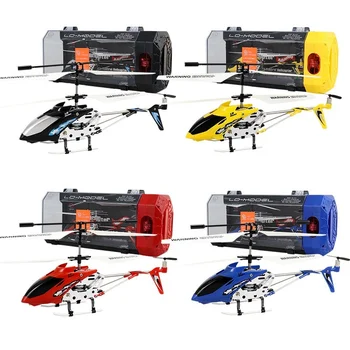 1 komplet 3.5 CH Metalni radio kontrolirani Helikopter, otporan Na Pad od 3,5 prolaz, Rafting, Daljinski Upravljač, Helikopter sa Svjetlom USB Punjenja Igračka Model Aviona