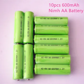 Novi 10шт 1,2 600 mah AA Ni-mh Baterije od niskog samopražnjenja Baterija za Digitalni fotoaparat za daljinsko upravljanje
