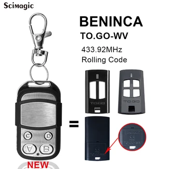 BENINCA TO GO WV 2WV TO.GO2WV 433 Mhz daljinski Upravljač garažnim mjestom vrata BENINCA Remotes 433,92 Mhz Okretni kod Naredbe za Otvaranje vrata