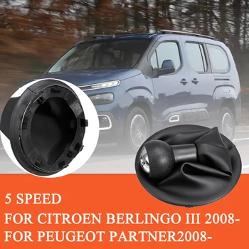5 Stupanjski Ručka mjenjača + Гетра Za Citroen Berlingo III Za Peugeot Partner 2008-2021 Pribor za Unutrašnjost Automobila od Umjetne kože