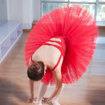 Ženska Balet Suknja Uniforma Pro Balet Kutije Crna Bijela Crvena Balet Plesni Kostim Za Žene Balet Paketu Za Odrasle 6 Slojeva