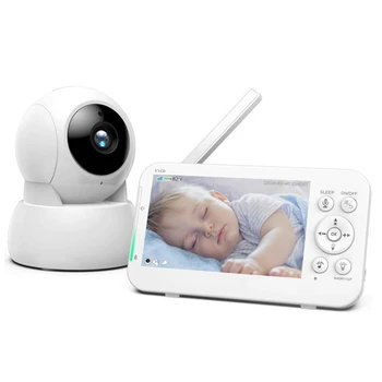 Novi 5,0-Inčni baby monitor s Kamerom Bežični Video Usluga 720P HD Sigurnost Noćni Vid Temperatura Mirovanja Daljinski Upravljač 2 Načina Audio