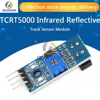 10шт TCRT5000 Infracrveni Odražava IC Fotoelektrični Prekidač Barijera Linija Trag Senzor Modul plava