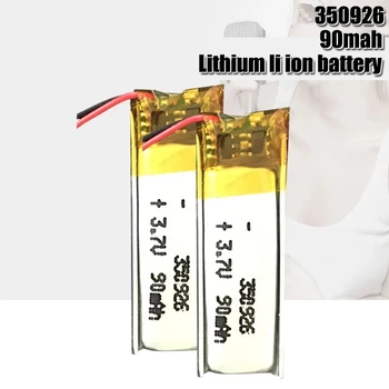 3,7 Lipo U ćelije 350926 90 mah Litij Polimer baterija baterija baterija baterija Baterija Za MP3 slušalice GPS Led Svjetiljka Pametna narukvica
