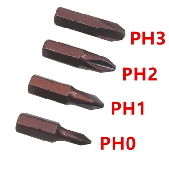 12 kom. Phillips Odvijač 6,35 mm Spojni 25 mm Odvijač Bušilica PH0 PH1 Za Električni Odvijač Ručni Odvijač