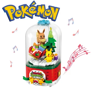 Nove Božićne Darove Sa Pokémona, Keramička Igračka, Rotirajući Glazbene Kutije i Automobil Pikachu, Ulica Krajolik, Kawai, Zanimljiva Animacija, Dječji Dar