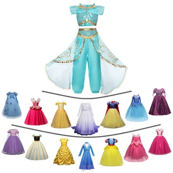 Odijelo Nevjerojatan Princeze Za Djevojčice, Lijepa Dječja Haljina, Odijelo Za Косплея Na Halloween, Dječji Svečani Ogrtač Disfraz, Odjevanje