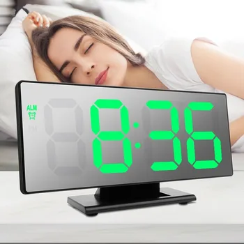 Digitalni Alarm LED Slr digitalni Sat Multifunkcionalni Veliki LCD Zaslon Digitalni Sat Stolni sa Temperaturnim Kalendar