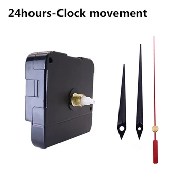 24 sata Satni mehanizam DIY Kreativna zidni sat strelice 10 12 inča sat s metalnim strelicama Kvarcni Sat zamjenski dijelovi i Pribor