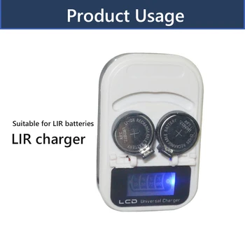 LCD digitalni Intelektualni Gumb Baterija Punjač za LIR2016/LIR2025/LIR2032/ML2016/ML2025/ML2032 Mint Baterija