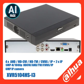 originalni digitalni video rekorder Dahua XVR5104HS-I3 AI face Podržava 4-široki kanal 5-megapikselnu kameru HDCVI/AHD/TVI/CVBS i 6-široki kanal 6-megapixel IP kameru