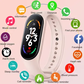 Silikon pametni digitalni sportski satovi satovi digitalni elektronički Bluetooth poruku prikaz fitness ručni sat gospodo dječji sat
