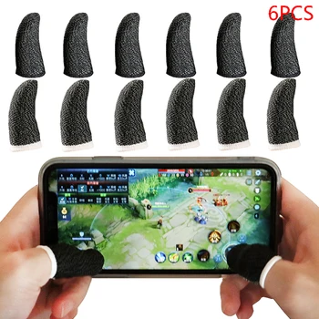 6PCS Mobilna Igra Pot-dokaz Prsti Rukavice za Zaslon Osjetljiv na dodir Prstima Prst Rukav