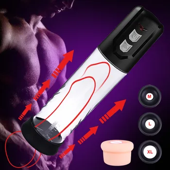 Električna Pumpa za Penis Seks-mašina za Muškarce Penis Vakuumska Cijev Penisa Pojačalo Povećanje Penisa Maser Prsten Sisa Seks-Igračke