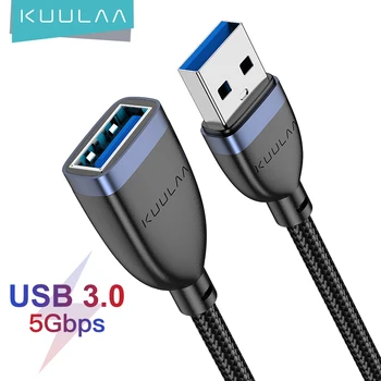 KUULAA USB Produžni USB 3.0 Kabel za Muškarce i Žene Sinkronizacija Podataka USB Produžni Kabel za Računalo Smart Pisač PS4 SSD
