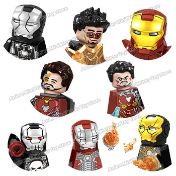 Čuda Film Gradivni Blokovi Igračke Super Junak Iron Man Anime Mini Figurice Cigle Izgradnju DIY Blokovi Dječji Darovi