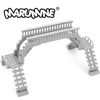Marumine Idea Steet View Nadvožnjak MOC Skupština je Skup Cigle Pješački Most Model railroad DIY Kit Gradivni Blokovi Igračke