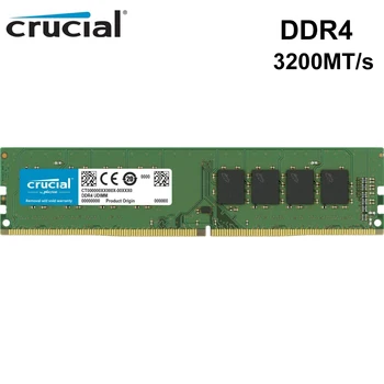 Kritično važna memorija 8 GB 16 GB, 32 GB DDR4 3200 Mhz Igra memorija PC-DIMM CL22