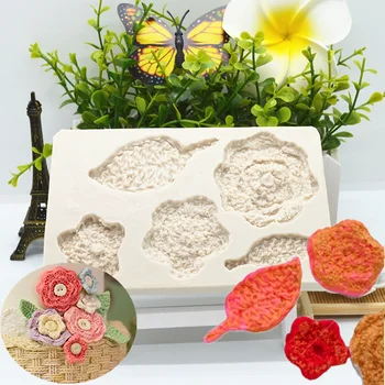 Rese cvijeće oblik silikonski kalup Smole DIY torta čokoladni Mousse kruh desert fondan kalup kuhinja za Pecivo ukras alat