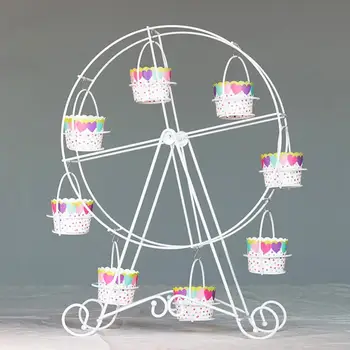 Metalni Kotač Držač Za Cupcakes Vjenčanje Tortu Stand Stalak Za Izložbe Robe