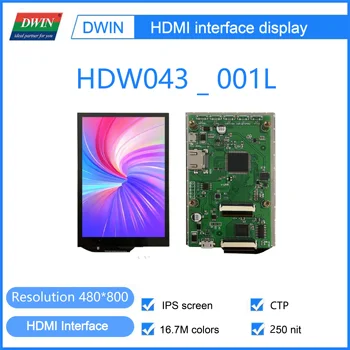 ДВИН 4.3/5/7/10.1/10.4/12.1/15.6/21.5 -Inčni IPS TFT-LCD kapacitivni zaslon osjetljiv na dodir sučelje HDMI) Malina Pi 4 Windows