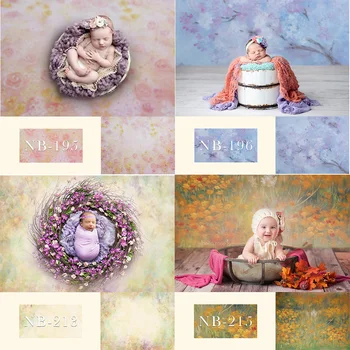 Pozadina za Fotografiju Novorođenog djeteta Rođendan podloga za foto-studio Cvijeće Apstraktne Dječji Portret Cvjetni Photoshoot
