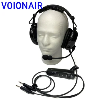 Probna slušalice VOIONAIR od karbonskih vlakana ANR Zrakoplovstvo Slušalice Электретный Kondenzatorski mikrofon (aktivno poništavanje šuma) A20 Bluetooth