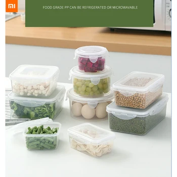 Xiaomi youpin Višenamjenski hermetičan polipropilenske kutije za skladištenje svježih namirnica, hladnjak i kutiju za skladištenje proizvoda, Prijenosni Ručak-boks, Pogodan za mikrovalne pećnice