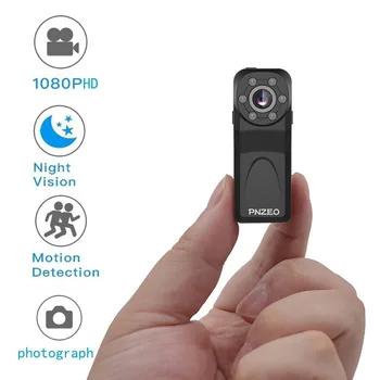 PNZEO PD6 Mini-kamera HD 1080P IC-logger za noćni vid Сверхмалая sportska kamera za nošenje na tijelu