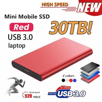 Originalni high-Speed Prijenosni SSD disk od 2 TB 1tb Eksterni Hard Disk za Masovnu Pohranu USB 3.0 Sučelje za Laptop, Prijenosno Računalo