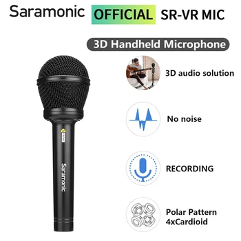 Saramonic SR-VRMIC 3D Кардиоидный Mikrofon Ručni Kondenzatorski Mikrofon za stvaranje Streaming glazbenih sadržaja za filmove VR Youtube