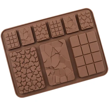 9 Šupljine Silikonska Forma Za Čokoladu Žele Blok Bar Kalup Epoksidno Polica Za Led Čokolada Gluposti Ukras Za Tortu Od Čokolade Alat Kuhinja Isporuka Za Pečenje