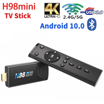 Fire TV Stick Android 10 H98 mini Smart TV KUTIJA 2G8G 3D Video 2,4 G 5G Wifi Dual TV Ključ Prijemnik BT4.0 media player Google 4K
