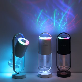Novi Magic Sjena Ovlaživač Zraka 360 Stupnjeva Magla Sprej Projektor Žarulja Ultrazvučni Hladna Magla Proizvođač Aromatičan Difuzor USB Humidificador