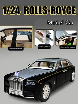 Novi 1:24 Modeliranje Rolls-Royce Phantom Model Automobila Od legure Metala Model Uređenja Luksuzni Hatchback Automobil Dječja Igračka Automobil Dječak Zbirka